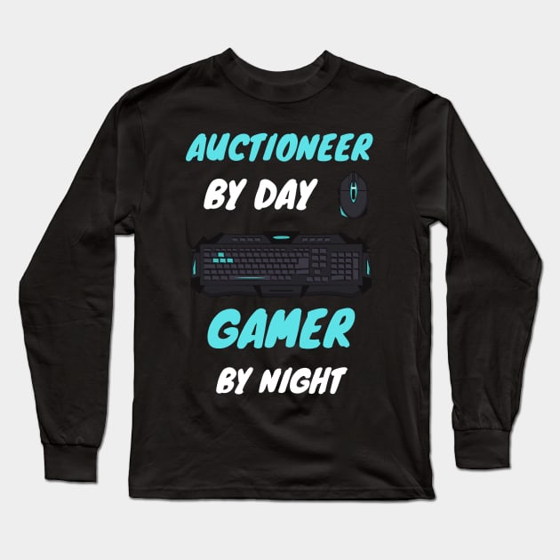 that auctioneer gamer Long Sleeve T-Shirt by SnowballSteps